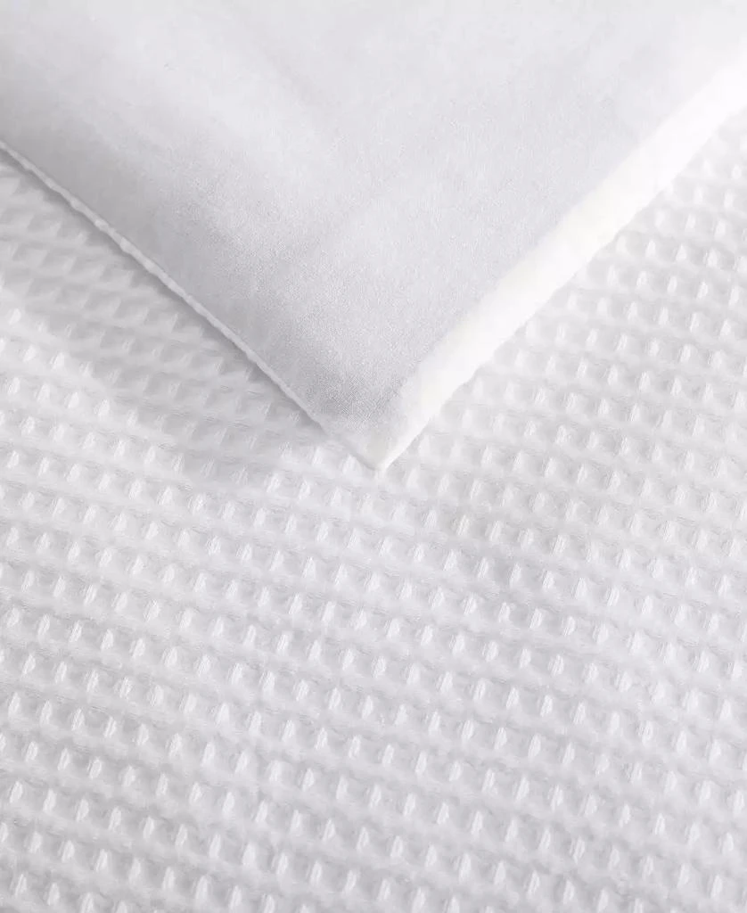 Vera Wang Waffle Pique Cotton 3 Piece Duvet Cover Set 4