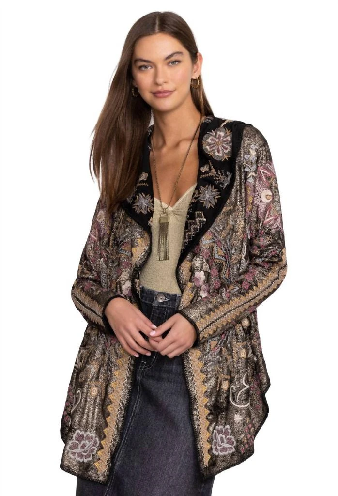 Johnny Was Johnny Was - Biya Metallic Short Hoodie 1