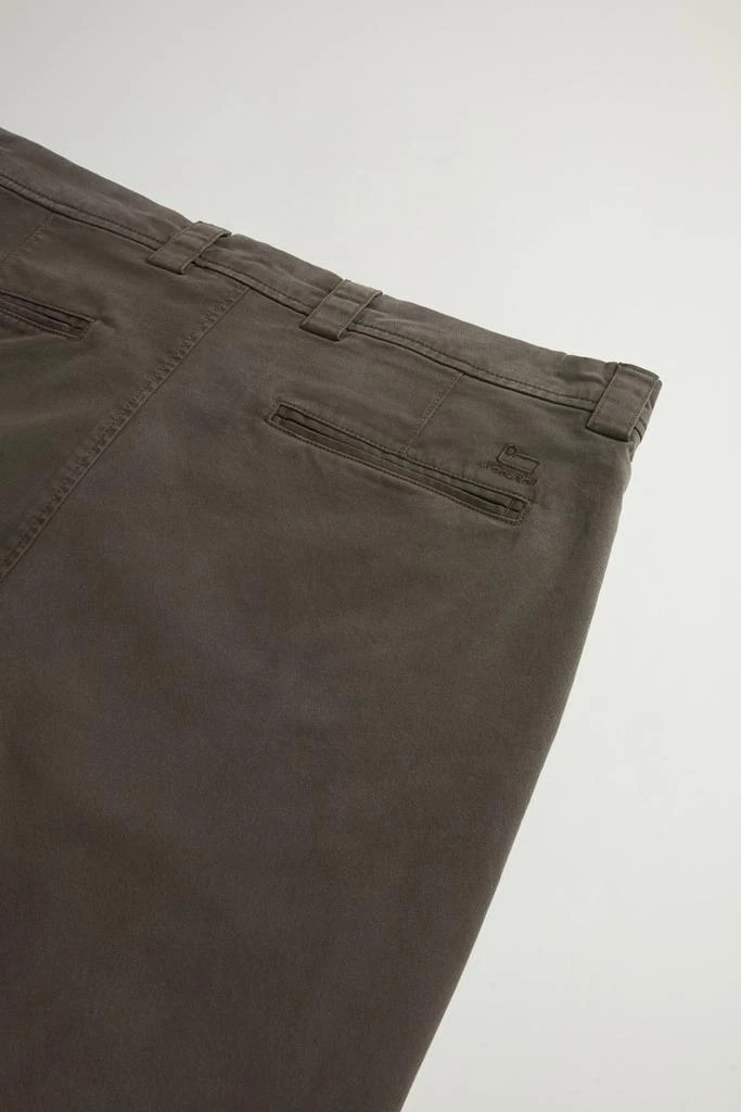 Woolrich Garment-Dyed Chino Pants in Stretch Cotton Twill - Men - Blue 7