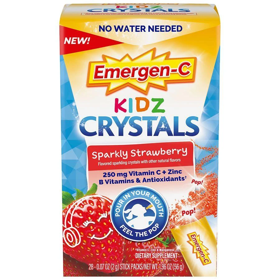 Emergen-C Kids Immune Support Supplement Crystals Sparkly Strawberry 1