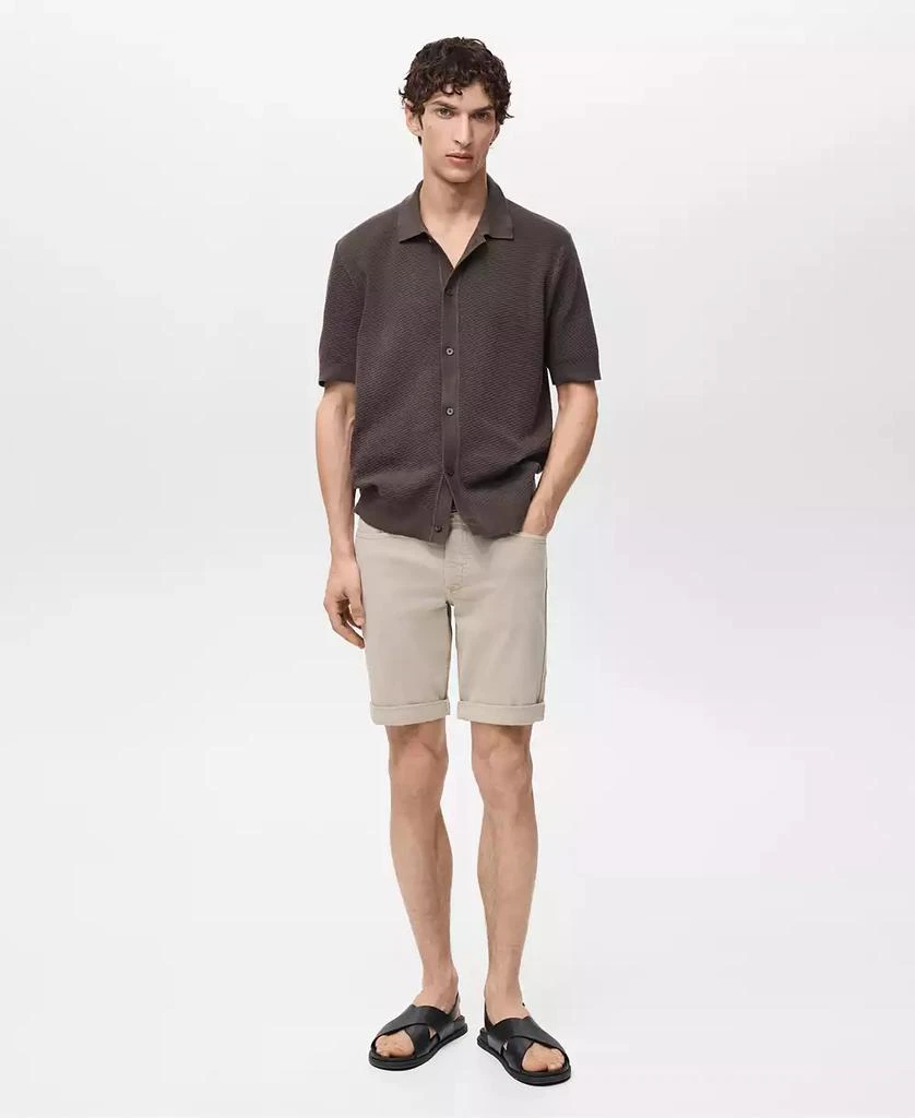 Mango Men's Slim-Fit Cotton Bermuda Shorts 2