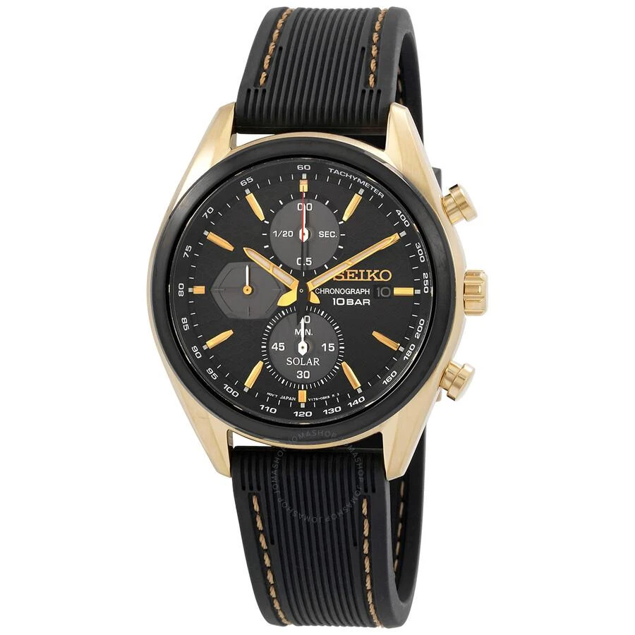 Seiko Chronograph Black Dial Men's Watch SSC804P1 1