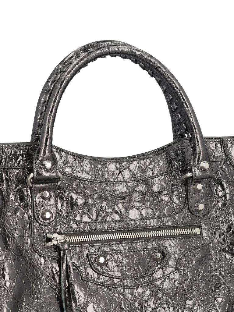 Balenciaga Balenciaga Metallic Embossed Top Handle Bag 4