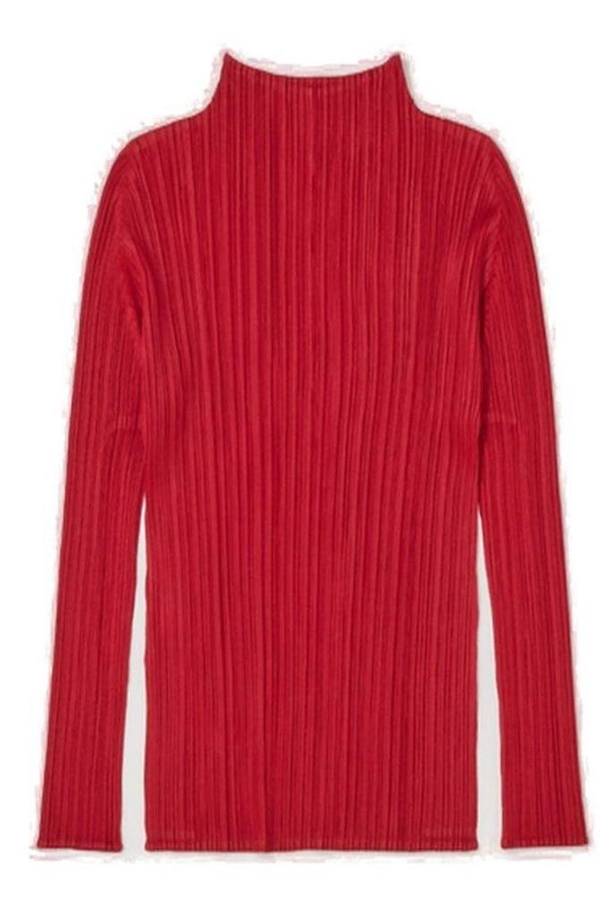 Pleats Please Pleats Please Issey Miyake High Neck Pleated Shirt
