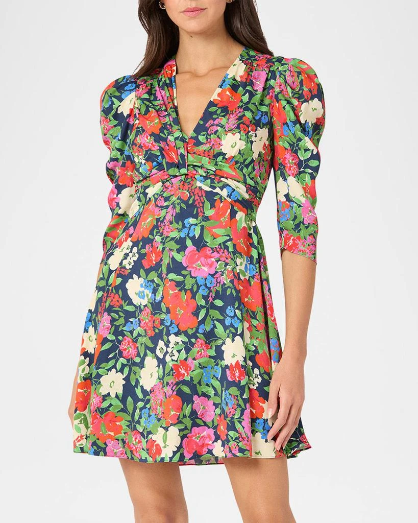 Shoshanna Natalaya Smocked Floral-Print Mini Dress 2