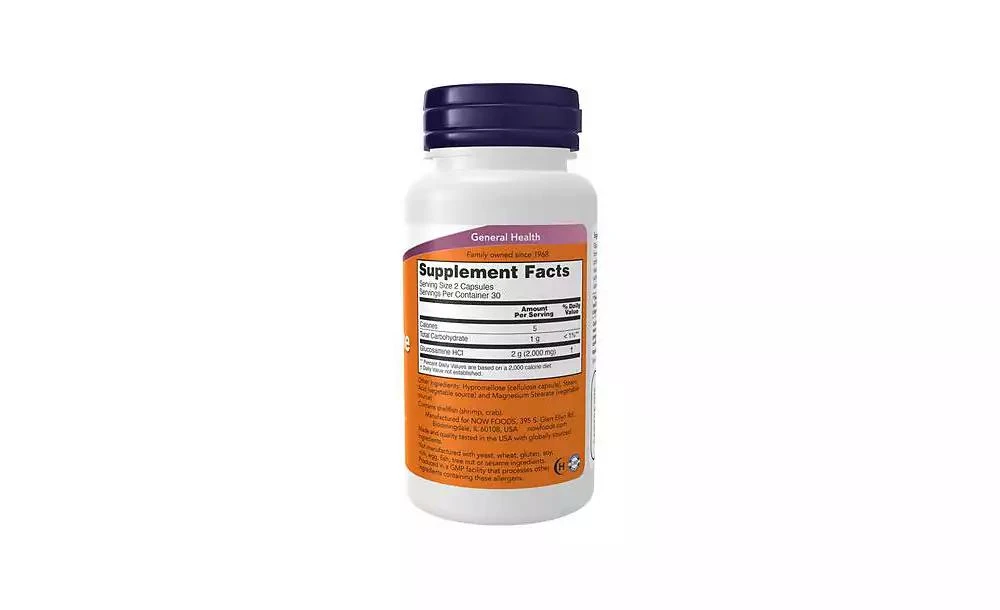 Now Foods Glucosamine ,1000 mg ,60 Caps 2