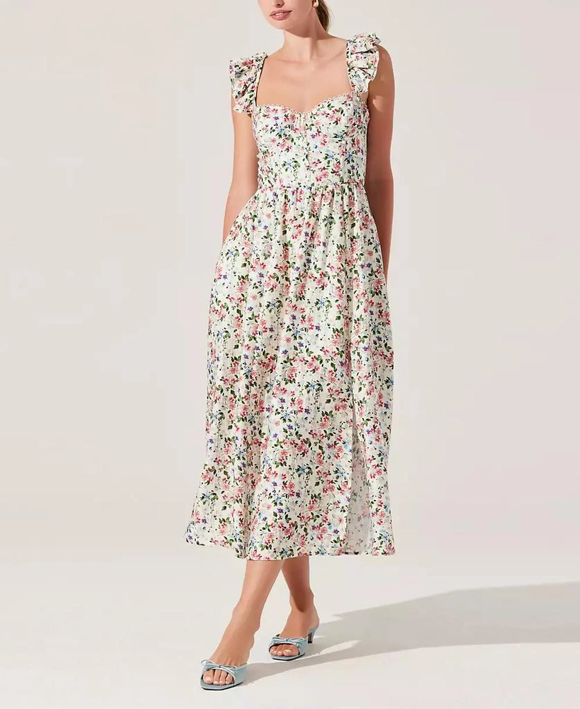 ASTR Women's Wedelia Floral Print Sleeveless Midi Dress 1
