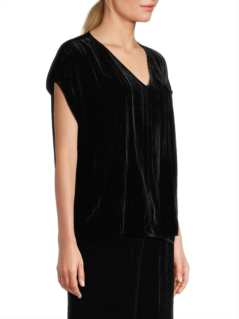 Eileen Fisher Silk-Blend V-Neck T-Shirt 3