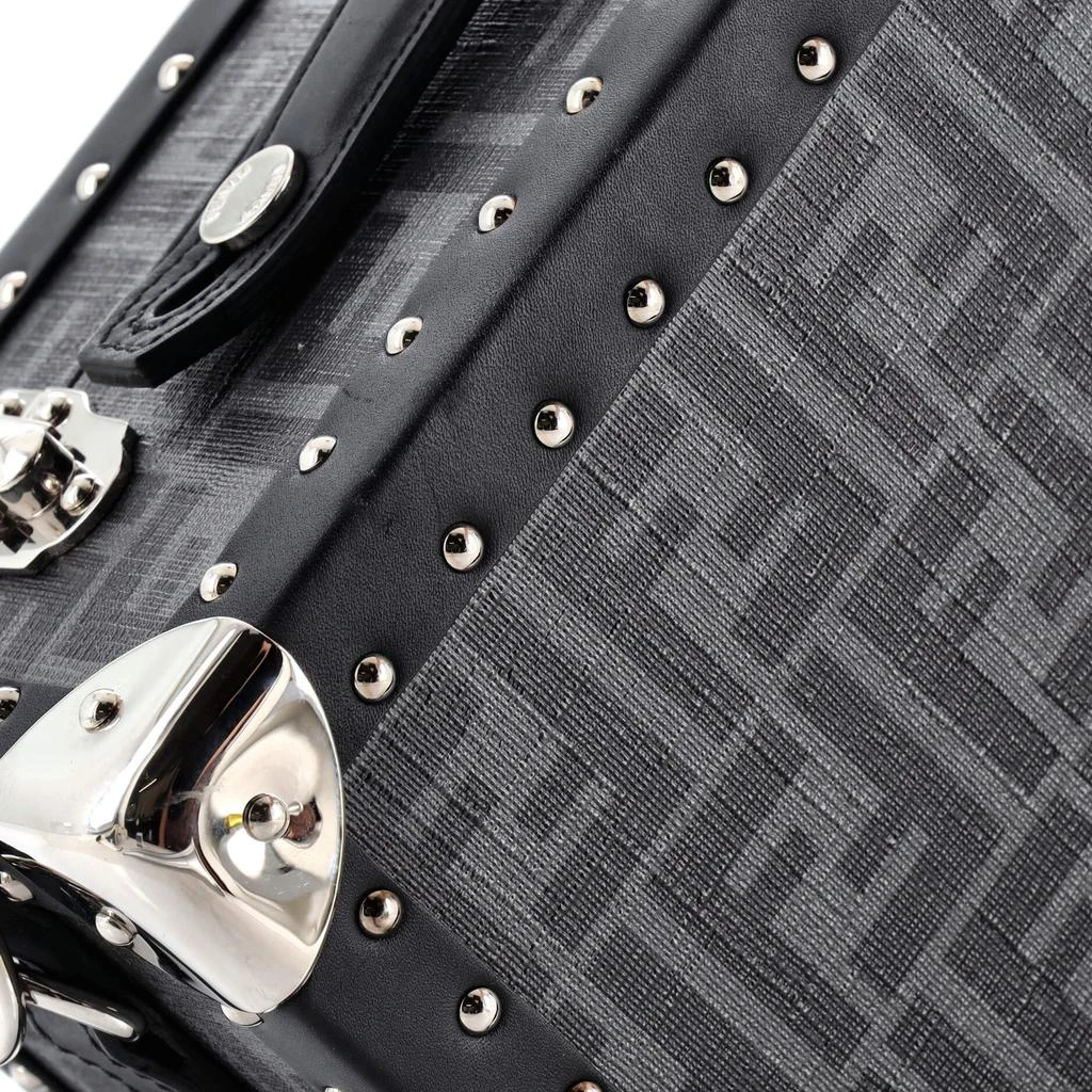 Fendi Rigid Suitcase Zucca Canvas with Leather Small 6