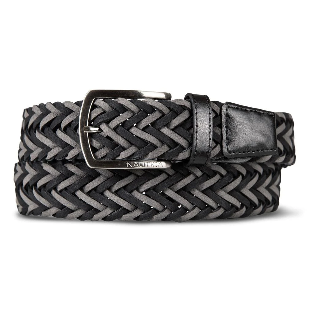 Nautica Mens Braided Suede Belt