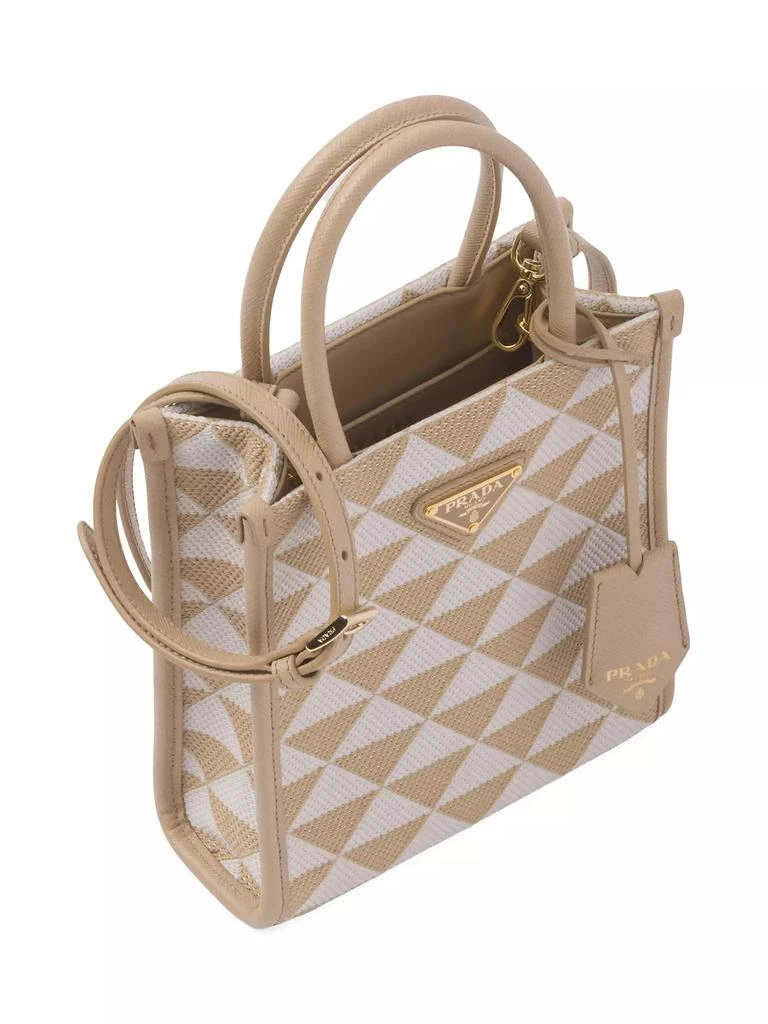 Prada Symbole Embroidered Fabric Mini Bag 3