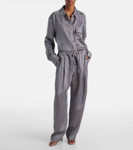 Khaite Trenton striped straight pants 2