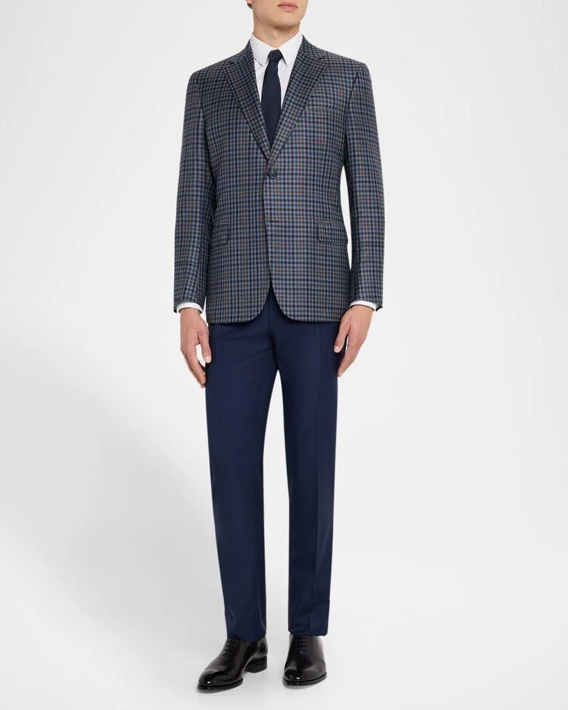 Brioni Men's Multi-Check Wool Single-Breasted Sport Coat 2