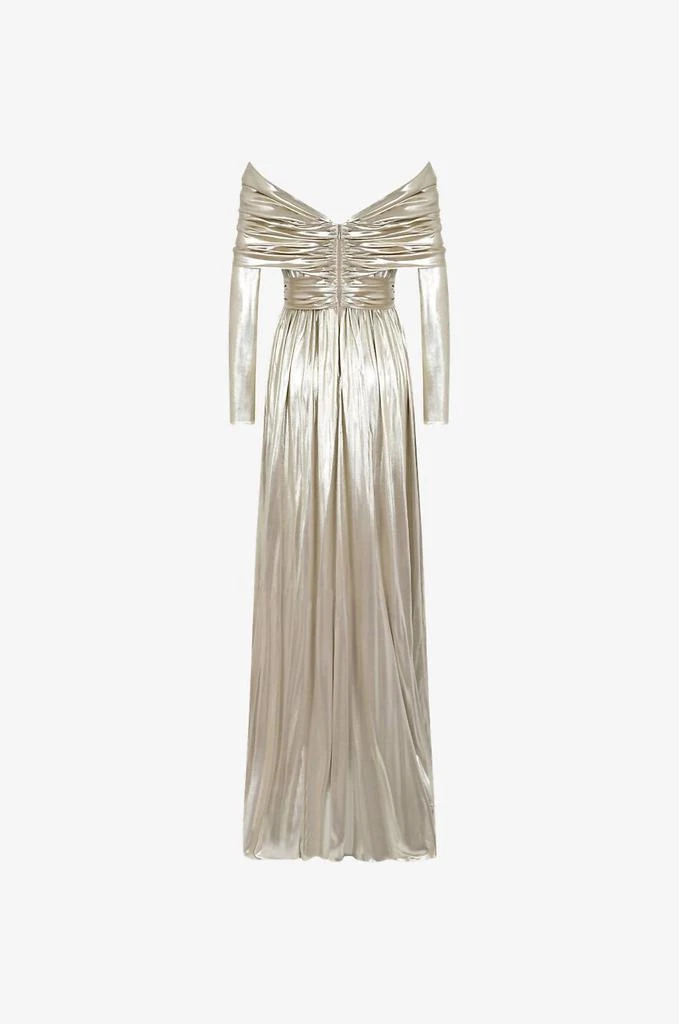 Giambattista Valli Giambattista Valli - Halter Neck Draped Bodice Laminated Jersey Gown 6
