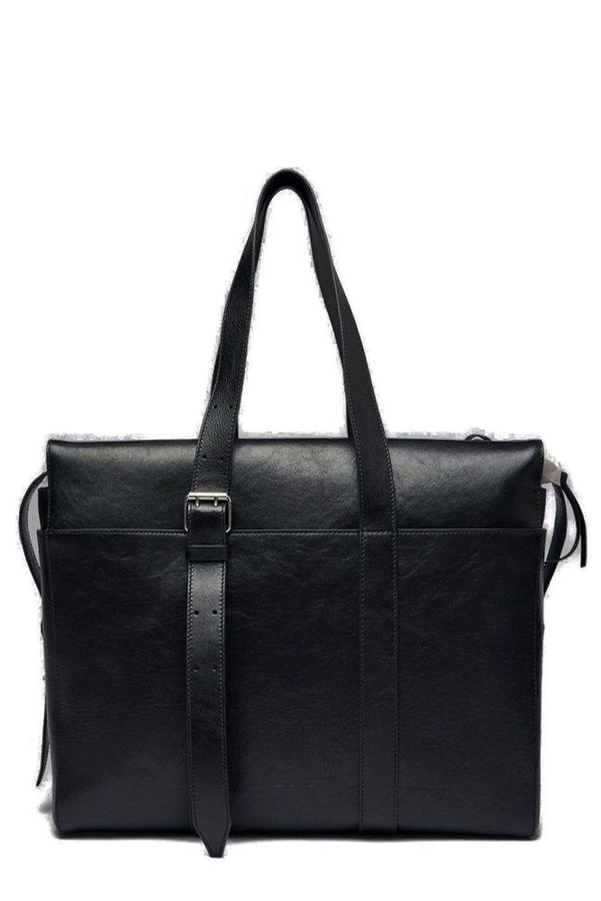 Dries Van Noten Dries Van Noten Buckle Detailed Zipped Messenger Bag