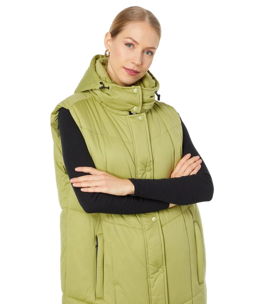 Avec Les Filles Hooded Maxi Puffer Vest 3