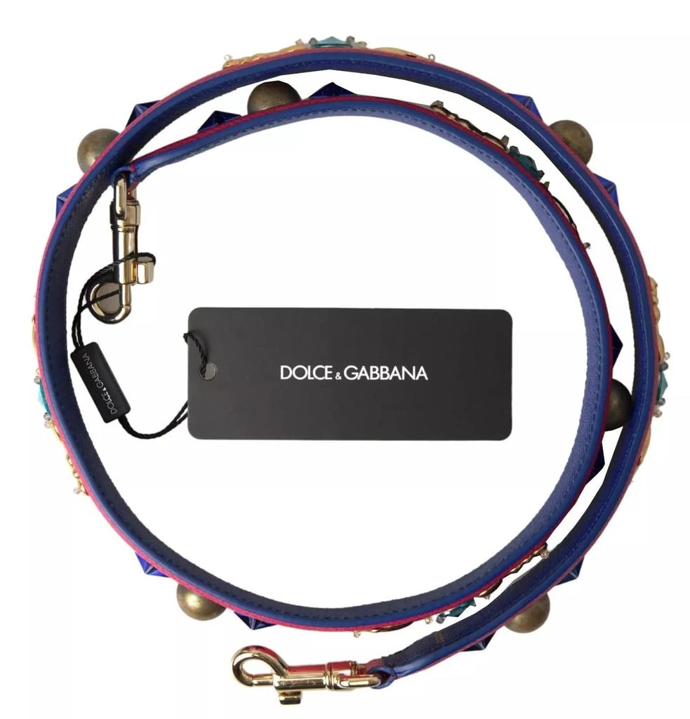 Dolce 
Gabbana pink Exotic Leather Studded Shoulder Women
s Strap 2