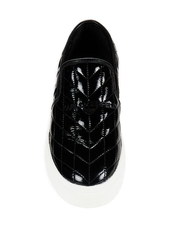Karl Lagerfeld Paris Clarissa Logo Quilted Slip On Sneakers 5