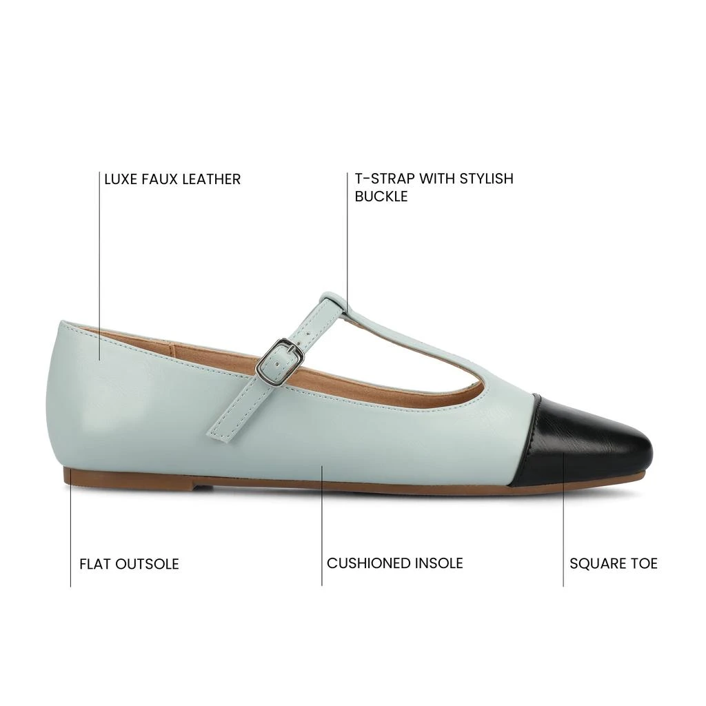 JOURNEE Journee Women's Theah Medium and Wide Width Dress Flats 5