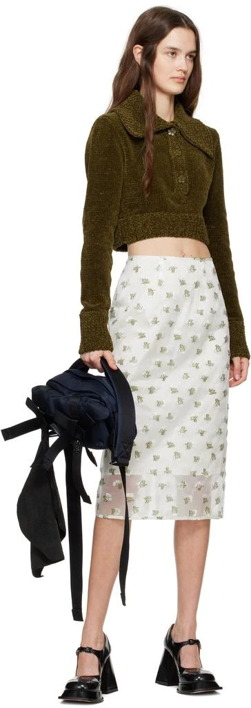 CECILIE BAHNSEN Khaki Calla Sweater 4