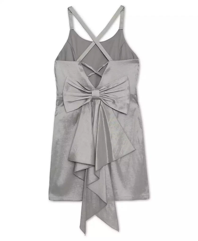 Speechless Big Girls Sleeveless Taffeta Bow Dress 4