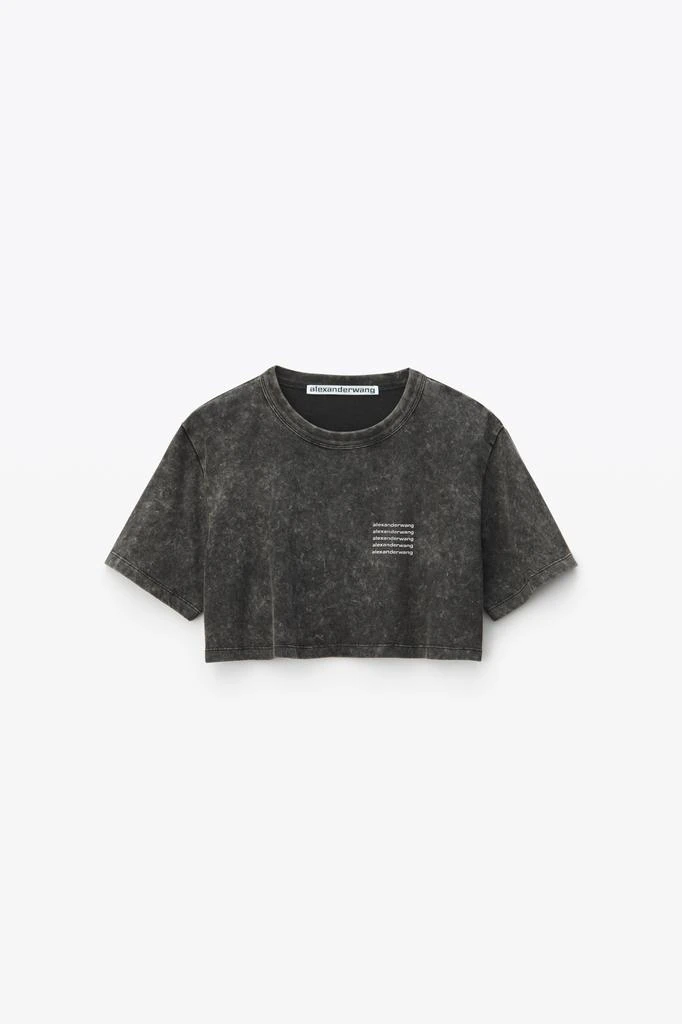 Alexander Wang CROPPED TEE IN ACID WASH JERSEY 2