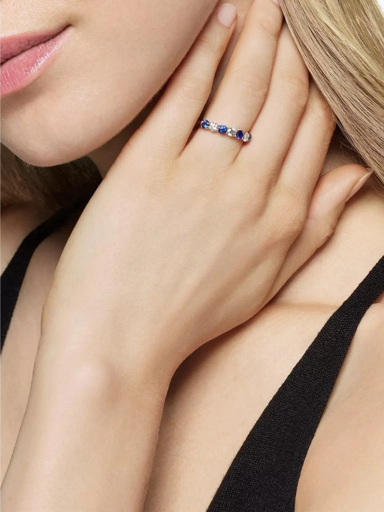 David Yurman DY Eden Partway Band Ring in Platinum 2