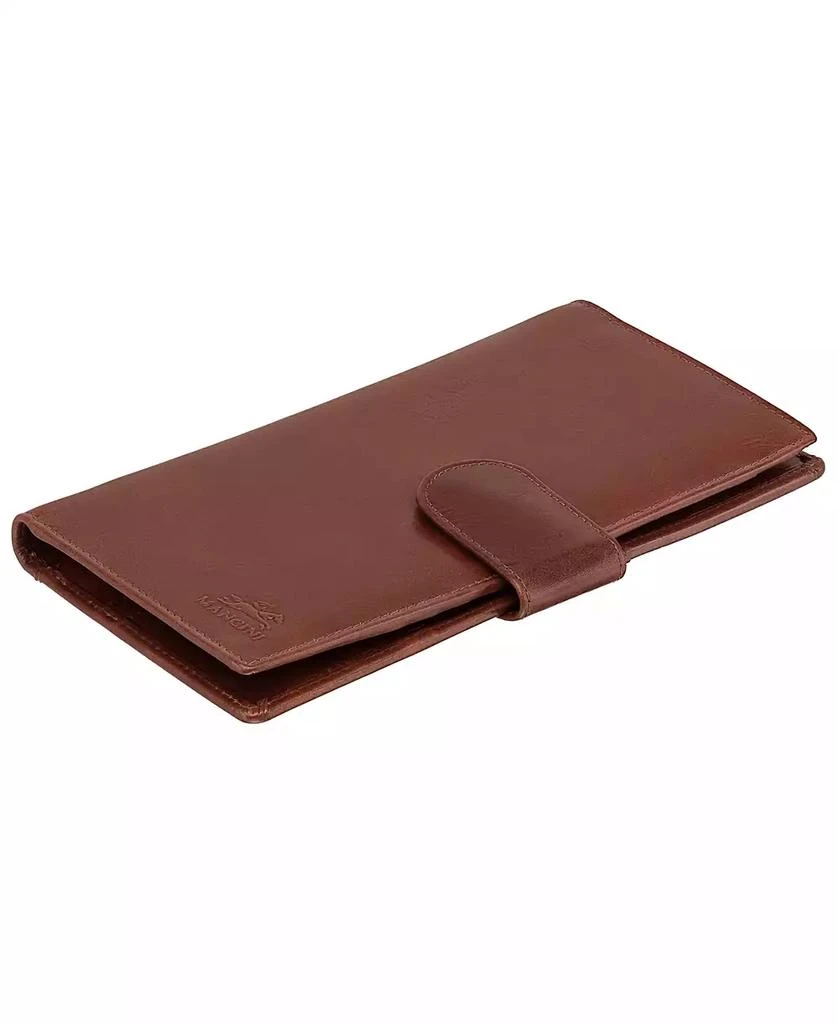 Mancini Leather Goods Men's Casablanca Collection Classic Passport Holder and Travel Organizer 5