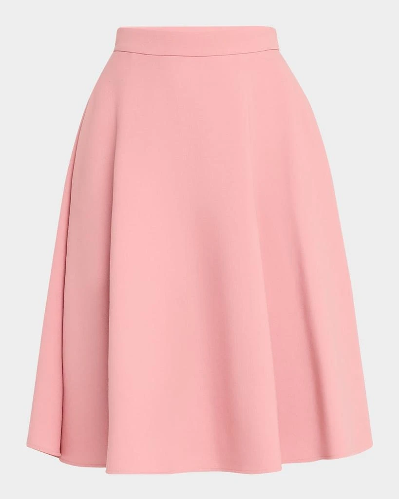 Dolce&Gabbana Wool Crepe-Stretch Longuette Skirt 1