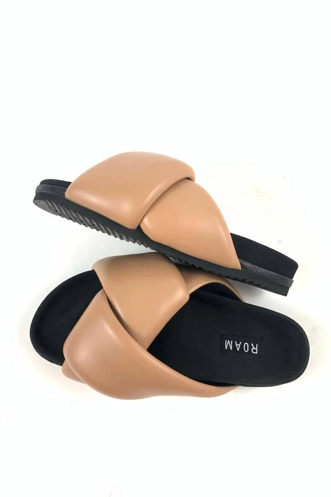 ROAM Women's Foldy Puffy Slide Sandal In Nude 1