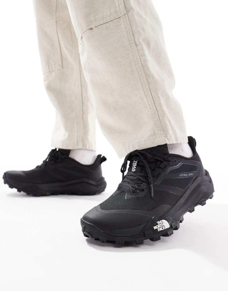 The North Face The North Face Offtrail versa trail running shoes in black and white 5