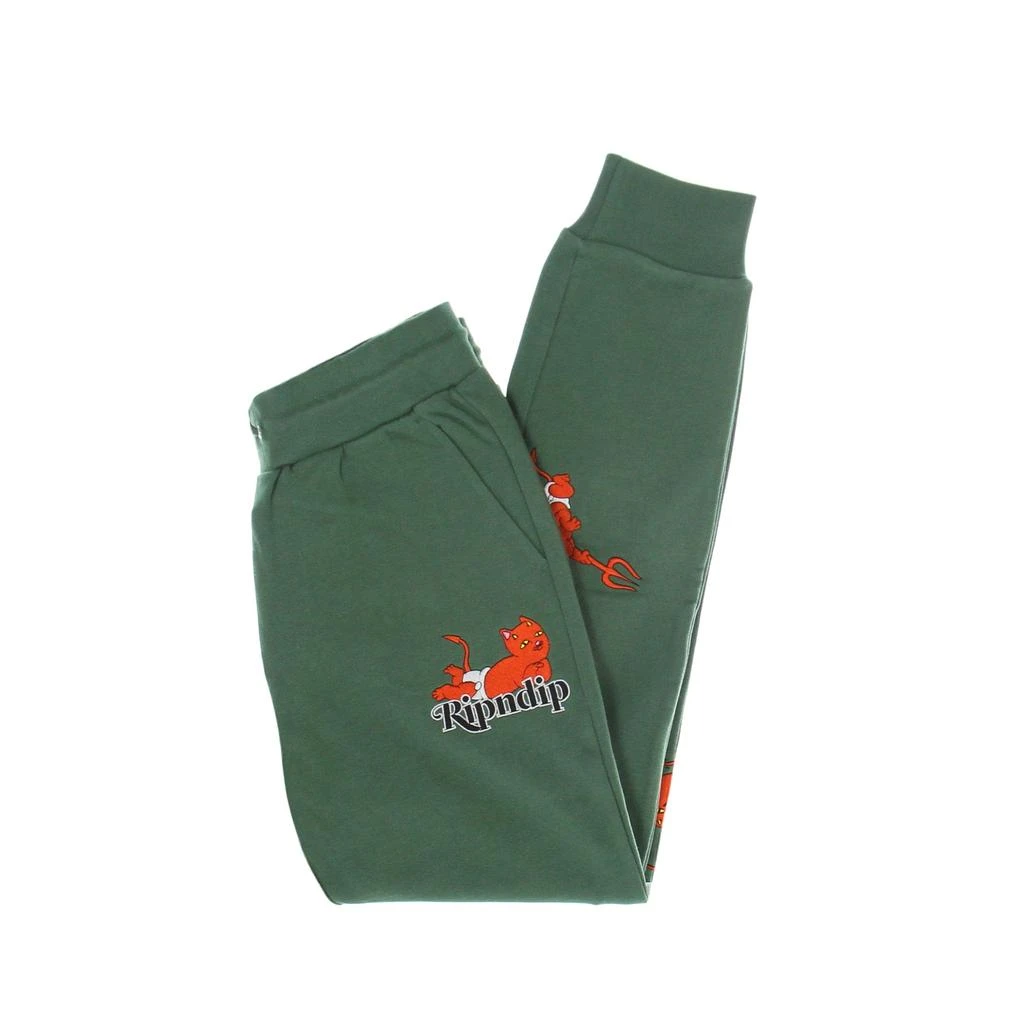 RIPNDIP Men's Lightweight Tracksuit Pants Devil Babies Sweat Pants Dark Sage 1