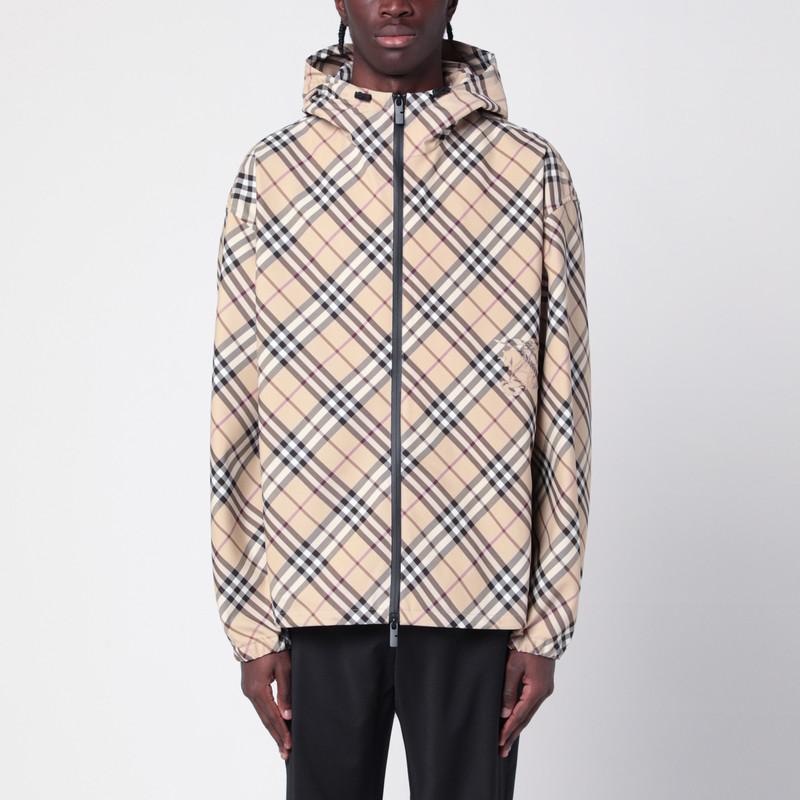 BURBERRY ベージュ ジップアップジャケット BURBERRY ベージュ ジップアップジャケット