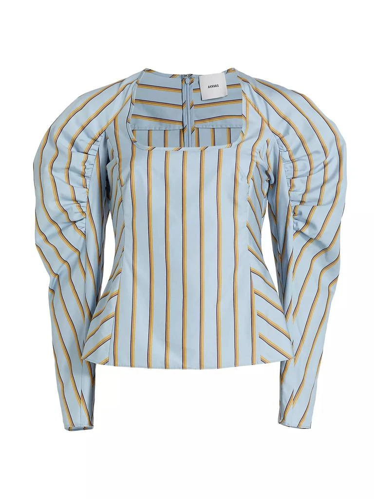 Aknvas Karini Puff-Sleeve Top 1