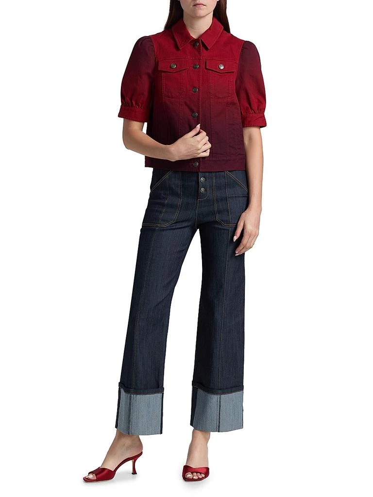 Cinq à Sept Hallie Degrade Denim Jacket 2