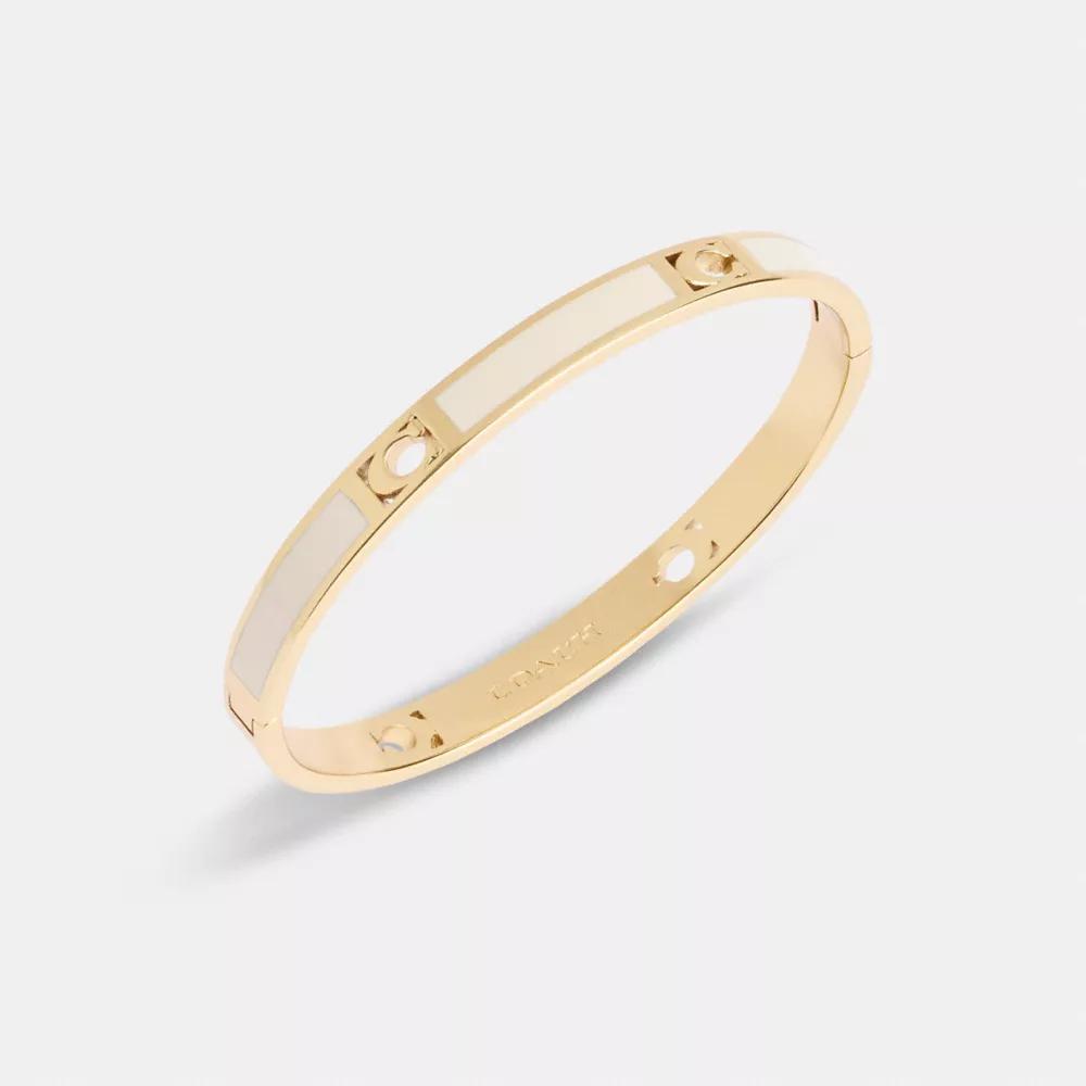 Coach Signature Enamel Bangle