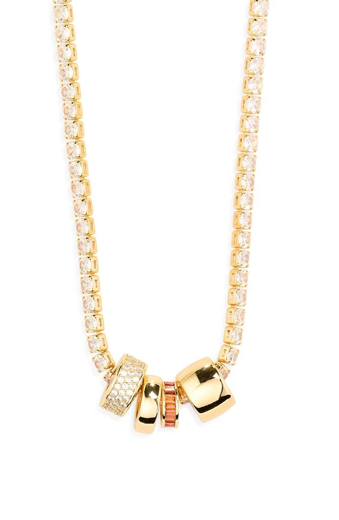 Leith Cubic Zirconia Rondelle Tennis Necklace 2