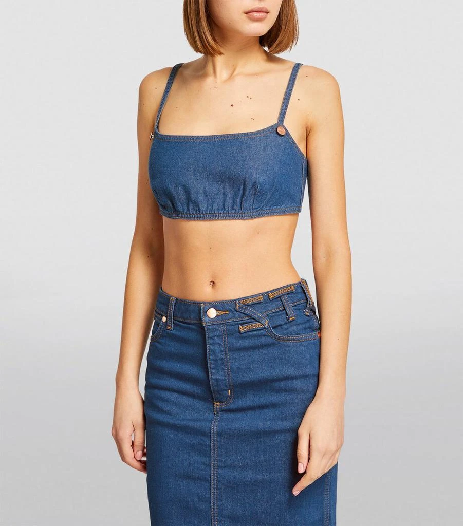 Staud x Wrangler Denim Bra Top 3