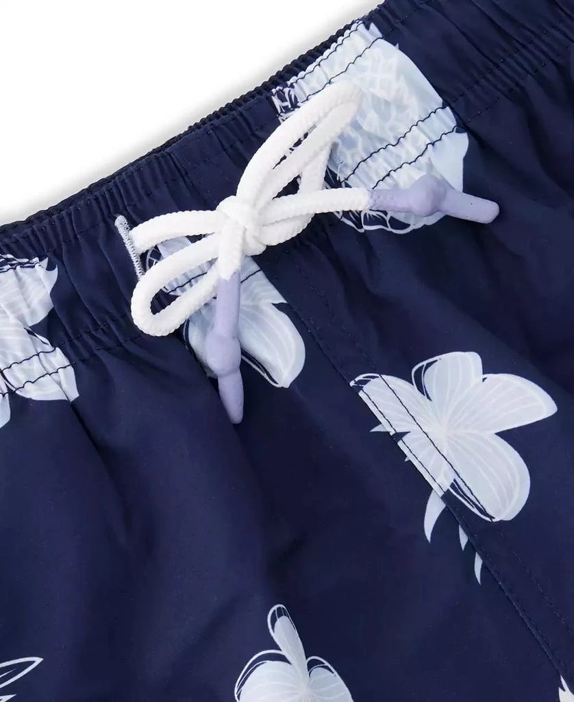 Sunset and Vines Men's Tropical-Pattern Woven Swim Trunks 4
