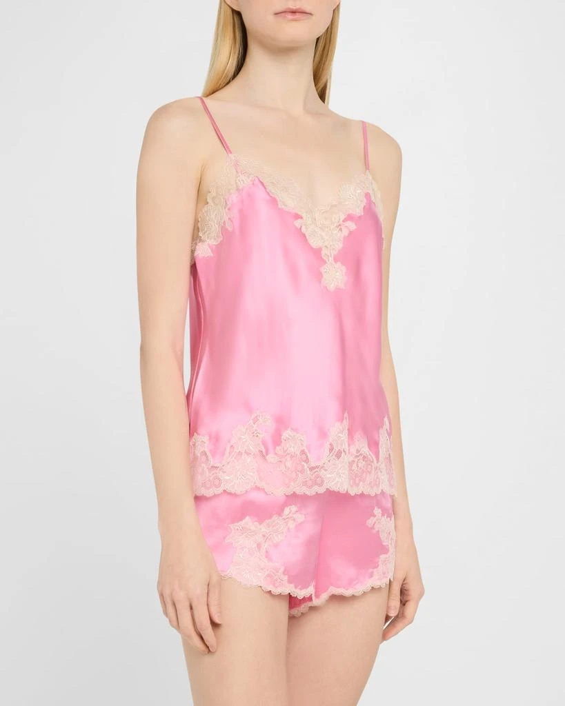 Josie Lolita Lace-Trim Silk Pajama Set 4