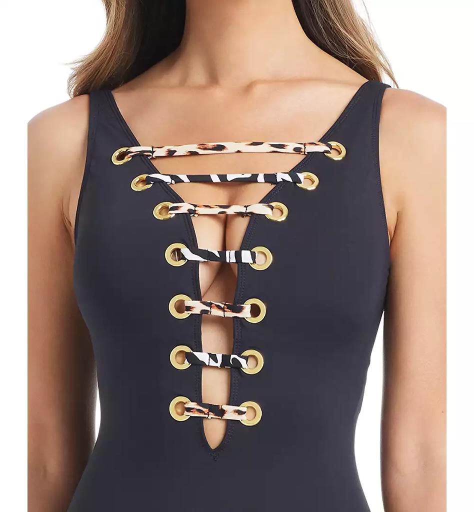 Bleu Rod Beattie Women's What's In The Mix Over-The-Shoulder Swimsuit