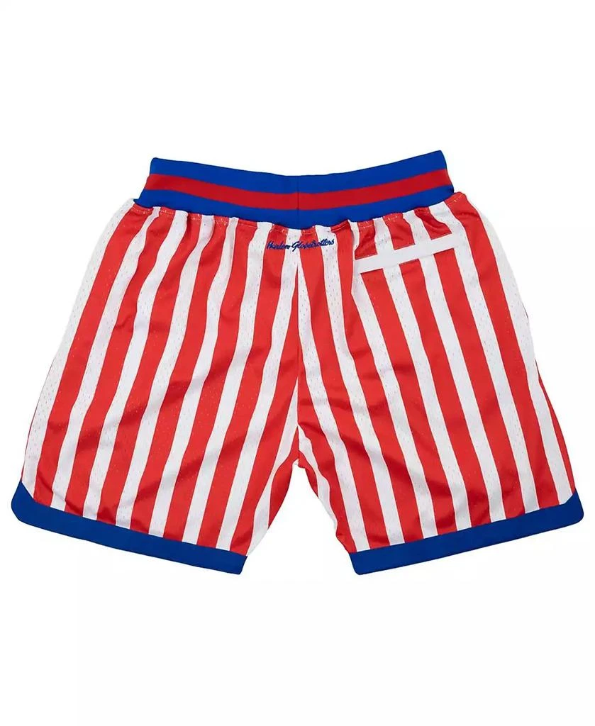 Rings & Crwns Men's Red, White Harlem Globetrotters Triple Double Shorts 3