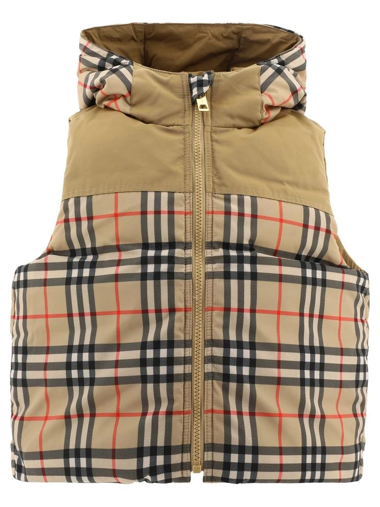 Burberry Burberry Kids Vintage Checked Reversible Zip-Up Hooded Gilet