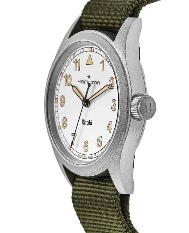 Hamilton Hamilton Khaki Field Quartz White Dial Fabric Strap Men's Watch H69401910 3