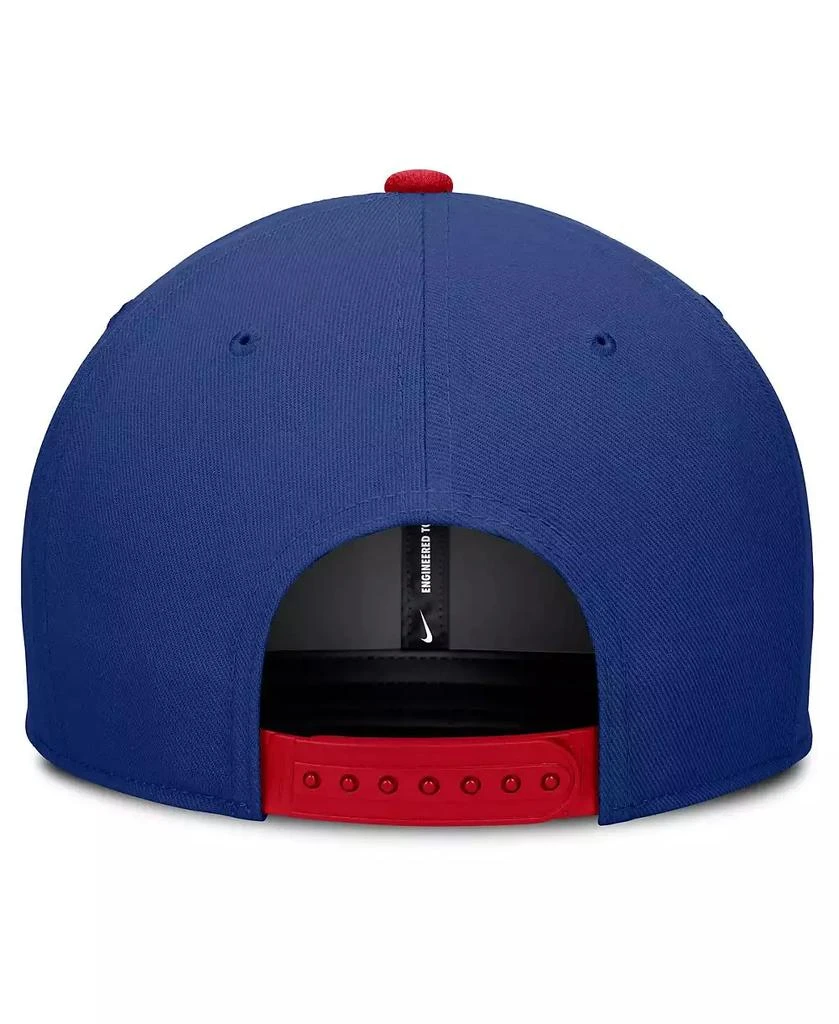 NIKE Men's Royal/Red Texas Rangers Pro Performance Snapback Hat 4
