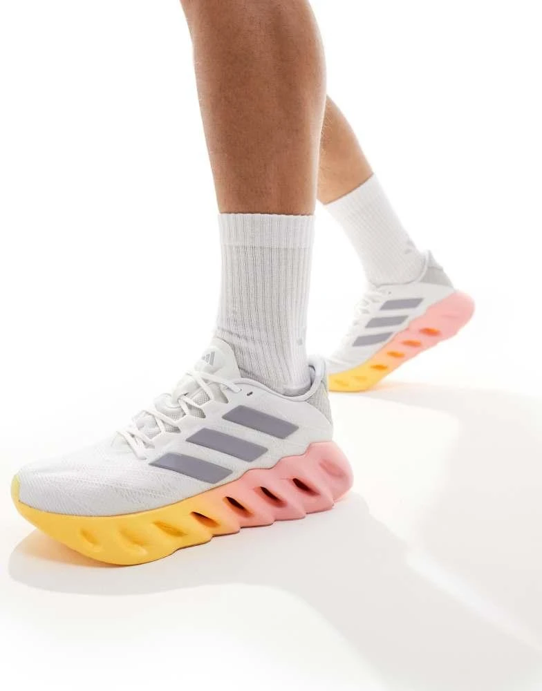 Adidas adidas Running Switch FWD 2 trainers in white and orange 4