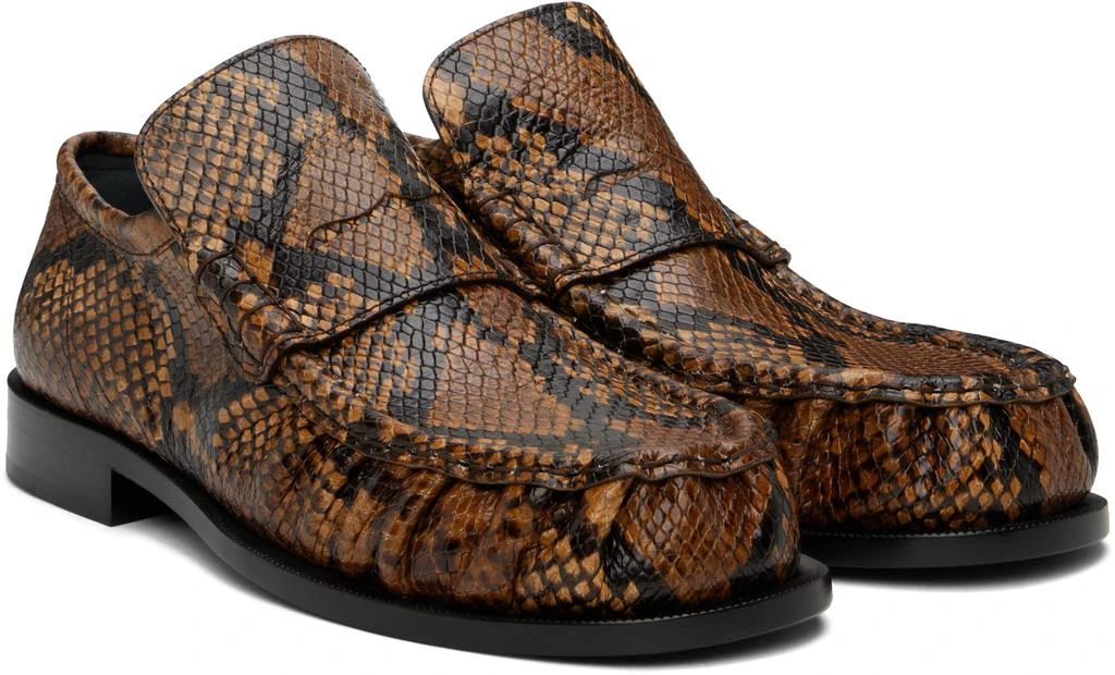 Dries Van Noten Tan Leather Loafers 4