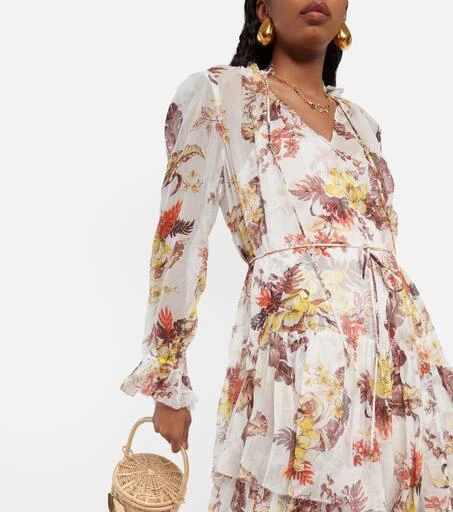 knee length dresses for ladies Zimmermann Matchmaker Midi Dress main image 1