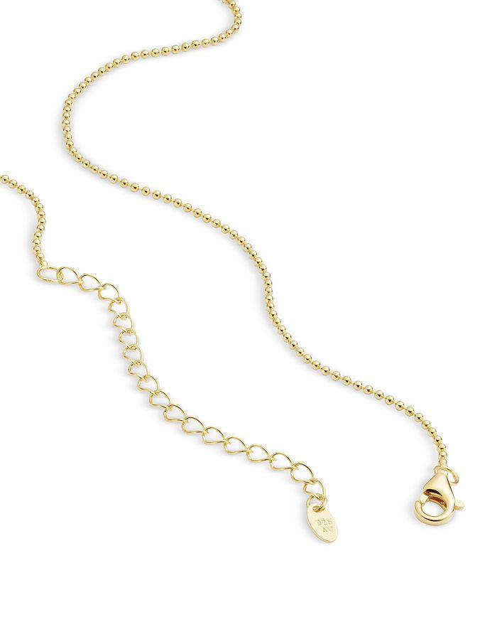 Argento Vivo Cubic Zirconia Bezel Pendant Necklace in 18K Gold Plated Sterling Silver, 16"-18"
