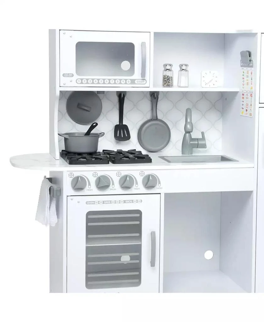 Melissa & Doug Melissa Doug Wooden Chef’s Pretend Play Toy Kitchen With “Ice” Cube Dispenser – Cloud White 3